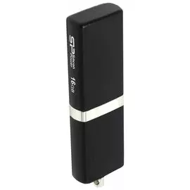 Флэш-диск 16 GB, SILICON POWER LuxMini 710, USB 2.0, металлический корпус, черный