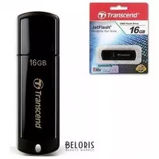 Флэш-диск 16 GB, TRANSCEND Jet Flash 350, USB 2.0, черный