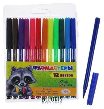 Фломастеры 12 цветов