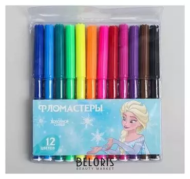 Фломастеры, 12 цветов, холодное сердце