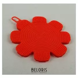 Губка силиконовая 13×13×1 см "Цветок"