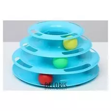 Игровой комплекс для кошек с 3 шариками