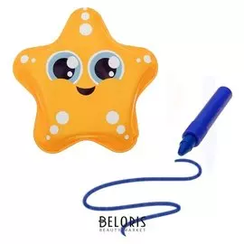 Игрушка для ванны с пищалкой Звёздочка + водный карандаш