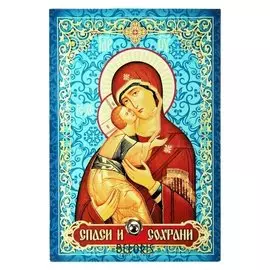 Икона на стекле "Владимирская Икона Божией Матери"