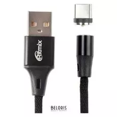 Кабель Ritmix Rcc-532, Type-c - Usb, магнитный коннектор, 2 А, 1 м, черный