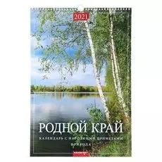 Календарь перекидной на ригеле "Родной край" 2021 год 320х480 мм