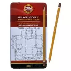 Карандаши чёрнографитные 1500 Техник