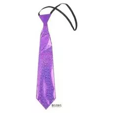 Карнавальный галстук «Блеск», на резинке, цвет фиолетовый
