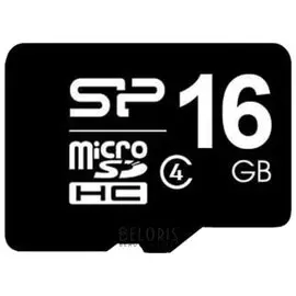 Карта памяти Micro Sdhc, 16 Gb, Silicon Power, 4 мб/сек. (Class 4)