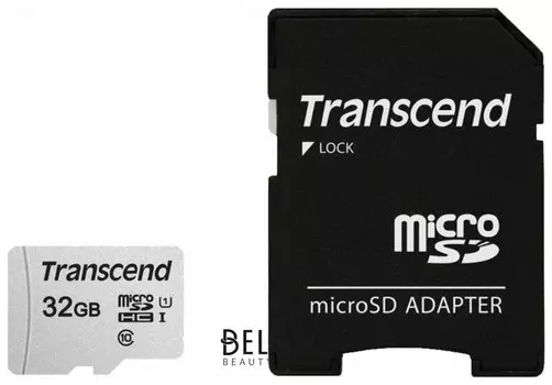 Карта памяти microSDHC 32 GB TRANSCEND UHS-I U3, 95 Мб/сек (class 10), адаптер