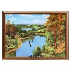 Картина "Речка летом" 28х38 см