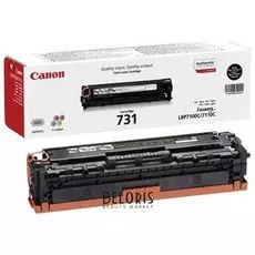 Картридж лазерный Canon (731bk) Lbp7100/7110/mf8230/8280, черный, ресурс 1400 стр., оригинальный