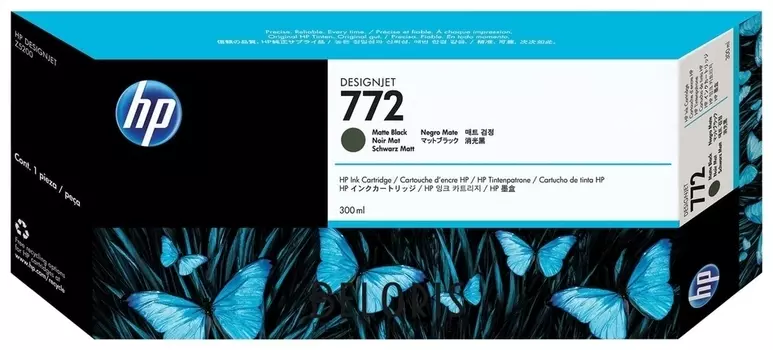 Картридж струйный HP (CN635A) DesignJet Z5200, №772, матовый черный, оригинальный, ресурс 300 стр.