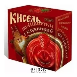 Кисель овсяно-льняной с клубникой По-Сибирски