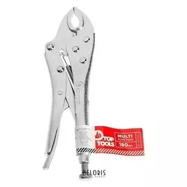 Клещи зажимные Top Tools, 180 мм, закругленные губки
