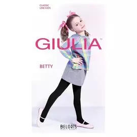 Колготки детские Betty 80 ден, цвет чёрный, рост 128-134 см
