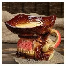Конфетница "Слон", ажурная, 19 см