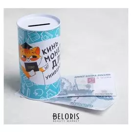 Копилка "Кинь монету", 6,5 х 12 см