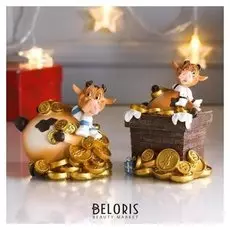 Копилка "Коровка" 7,5х 8,5 х 10 см