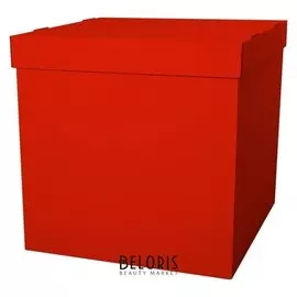 Коробка для воздушных шаров, красный, 60*60*60 см, 1 шт.