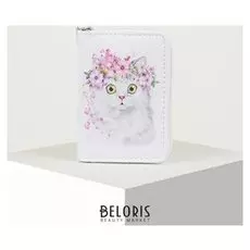 Кошелёк, отдел на молнии, цвет белый