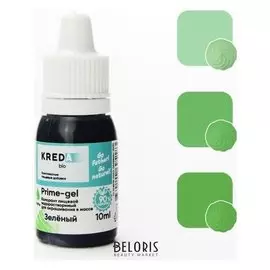 Краситель пищевой Kreda Bio Prime-gel 06 водорастворимый зеленый, 10 мл