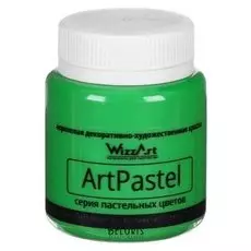 Краска акриловая Pastel 80 мл Wizzart зеленый пастельный Wa7.80