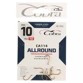 Крючки Cobra Allround серия Ca114 №10, 10 шт.