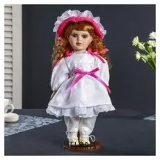 Кукла коллекционная Ирина в белом платье