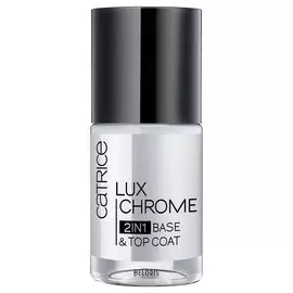 Базовое и верхнее покрытие для ногтей LuxChrome 2in1 Base Top Coat