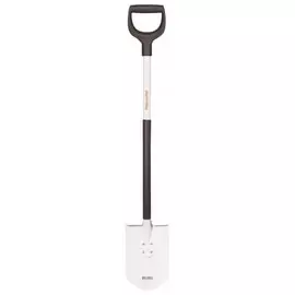Лопата штыковая Fiskars, облегченная, D-образная ручка, высота 105 см, алюминиевый черенок