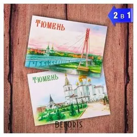 Магнит двусторонний «Тюмень»