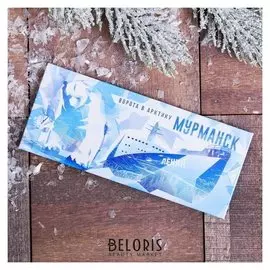 Магнит-панорама «Мурманск. белый медведь»