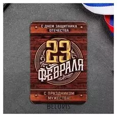 Магнит «С праздником мужества»