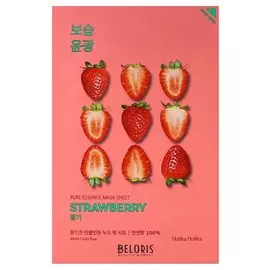 Освежающая тканевая маска для лица с экстрактом клубники Pure Essence Mask Sheet Strawberry