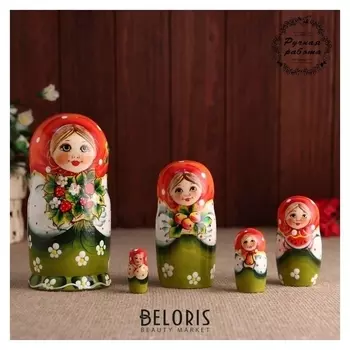Матрёшка "Эля с букетом", 5 кукольная, 15 см