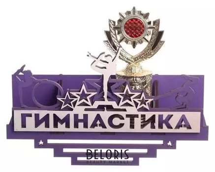Медальница с полкой "Гимнастика"