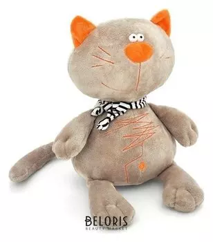 Мягкая игрушка «Кот батон», цвет серый