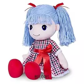 Мягкая игрушка Кукла Стильняшка с голубыми волосами