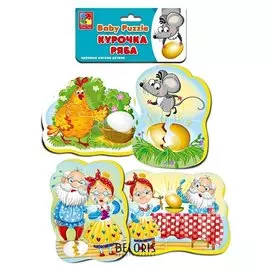 Мягкие пазлы "Курочка ряба"