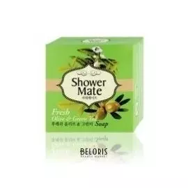 Мыло косметическое SHOWER MATE FRESH OLIVE GREEN TEA SOAP (Количество 1 шт)