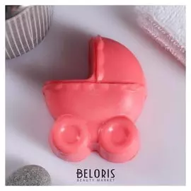 Мыло фигурное Коляска розовая