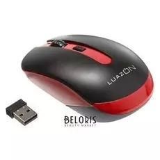 Мышь беспроводная Luazon, USB коннектор, красная