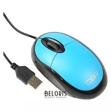 Мышь CBR Cm-102, проводная, оптическая, 1200 Dpi, Usb, синяя
