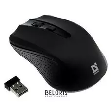 Мышь Defender Accura Mm-935, беспроводная, оптическая, 1600 Dpi, 2хaaa, Usb, чёрная
