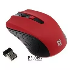 Мышь Defender Accura Mm-935, беспроводная, оптическая, 1600 Dpi, 2хaaa, Usb, красная