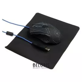 Мышь Defender Forced Gm-020l, игровая, проводная, оптическая, 6 кнопок, 3200 Dpi, чёрная
