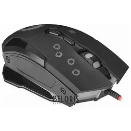 Мышь проводная игровая Defender Killer Gm-170l, Usb, 6 кнопок + 1 колесо-кнопка, оптическая, черная