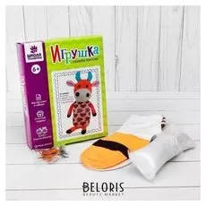 Набор для создания игрушки из носков «Корова» + игла, инструкция