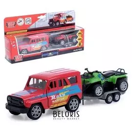 Набор металл инерционных машинок Uaz Hunter